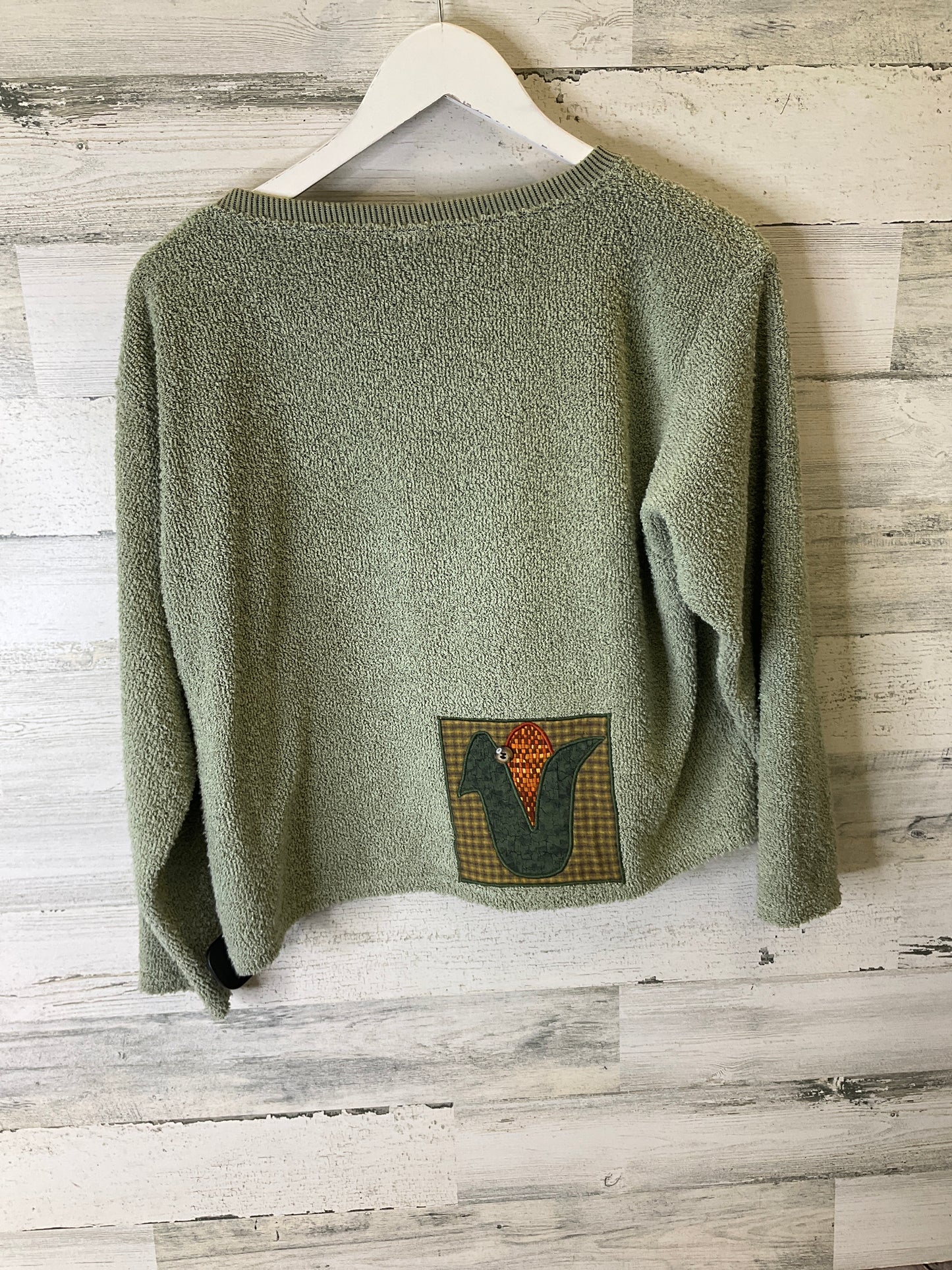 Sweatshirt Collar By Cmf In Green, Size: M