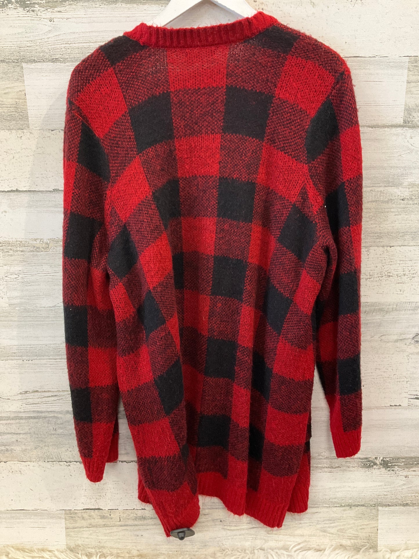 Sweater Cardigan By Maurices In Red, Size: 2x