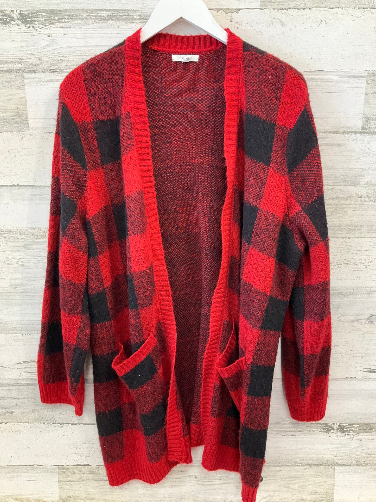 Sweater Cardigan By Maurices In Red, Size: 2x