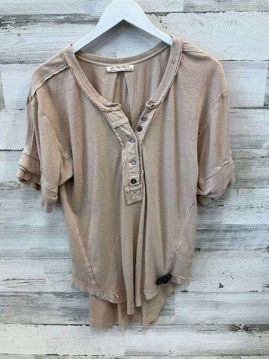 Top Short Sleeve By We The Free In Beige, Size: Xs