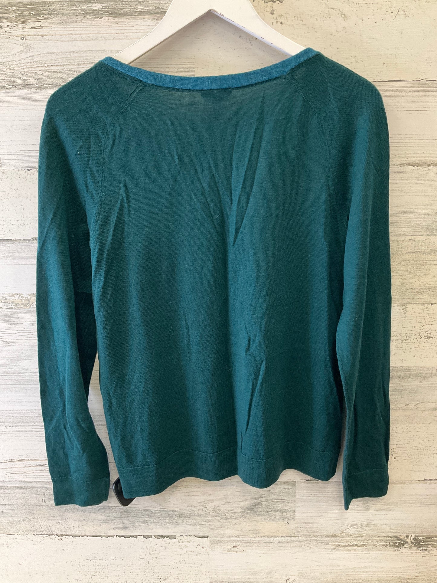 Top Long Sleeve By Talbots In Green, Size: L