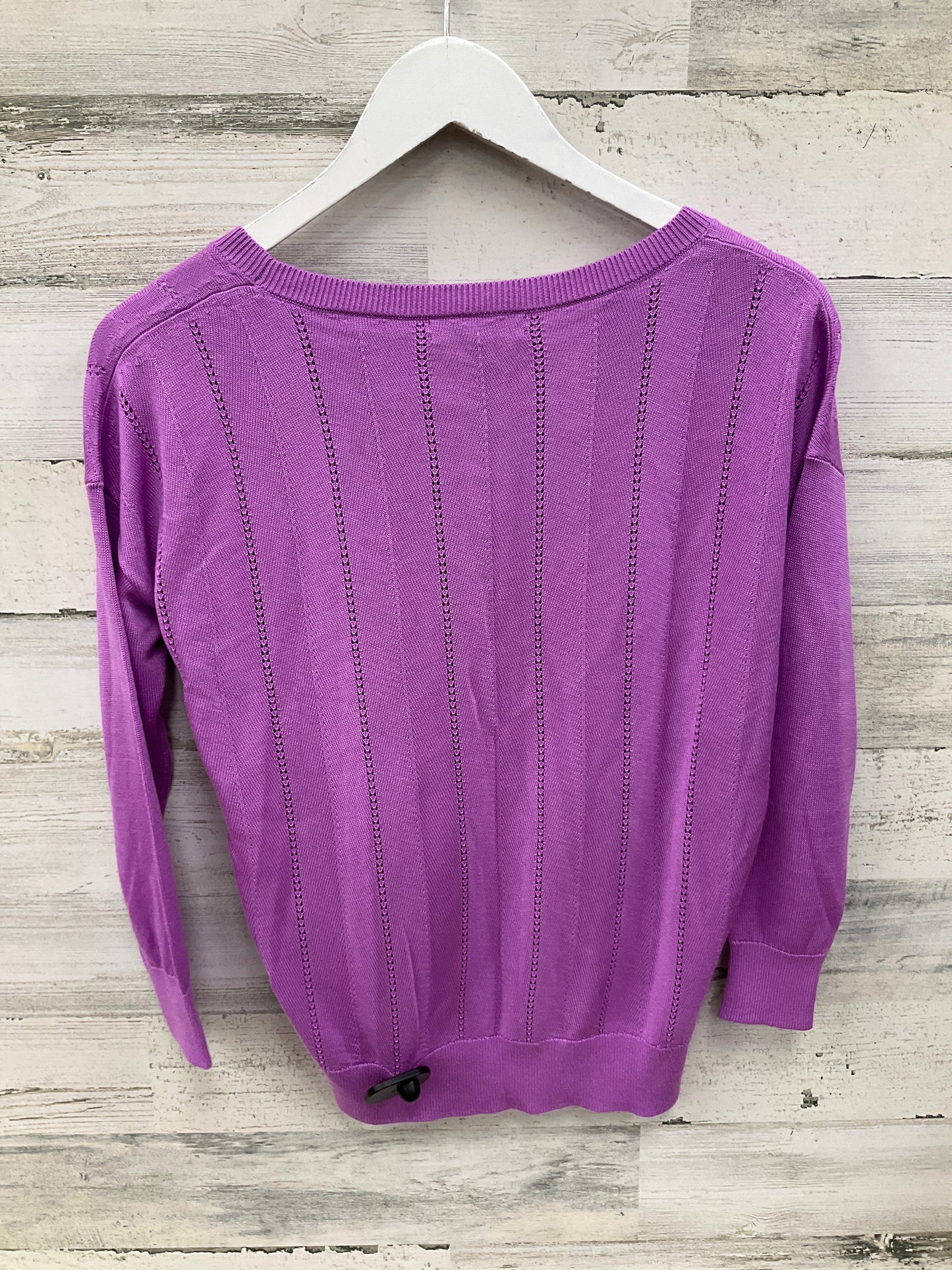 Top Long Sleeve By Banana Republic In Purple, Size: Xs