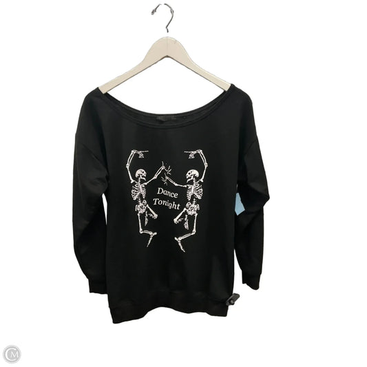 Top Long Sleeve By Cmf In Black, Size: S