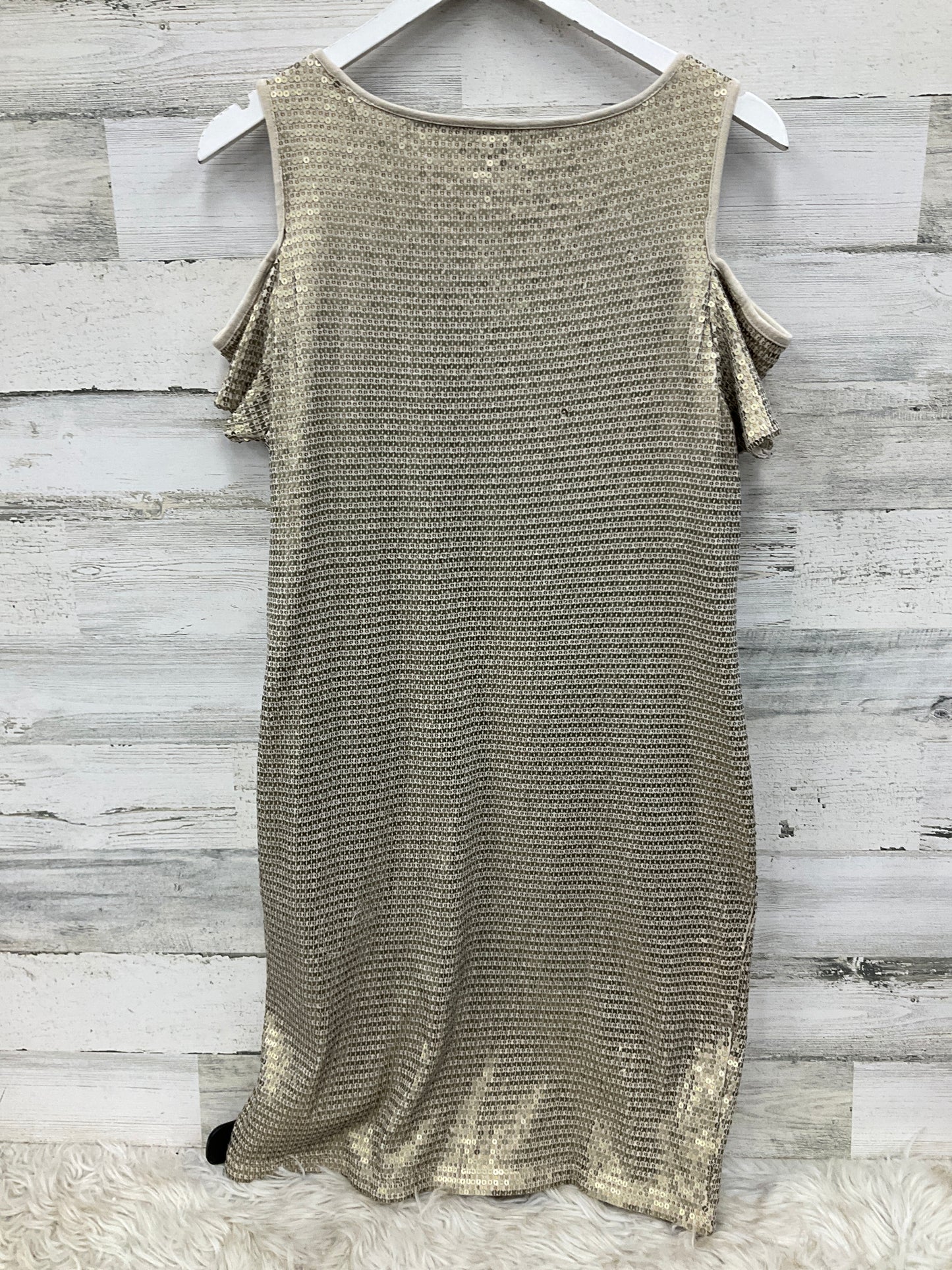 Dress Party Midi By Chicos In Gold, Size: M