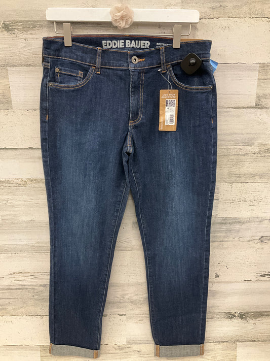 Jeans Straight By Eddie Bauer In Blue Denim, Size: 4