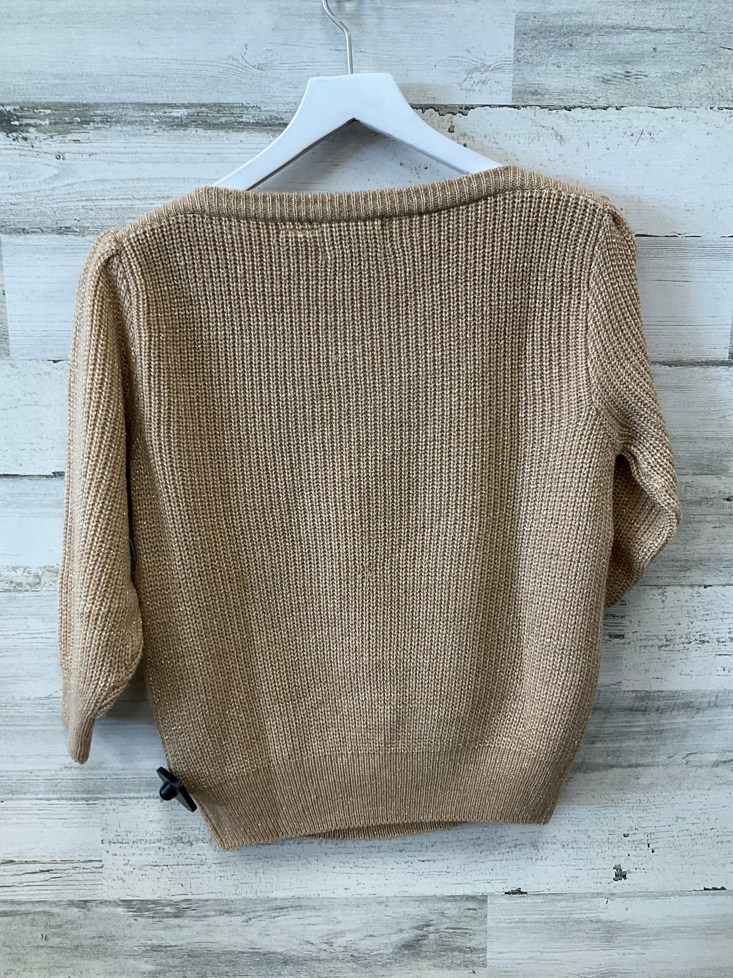 Sweater By Clothes Mentor In Gold, Size: L