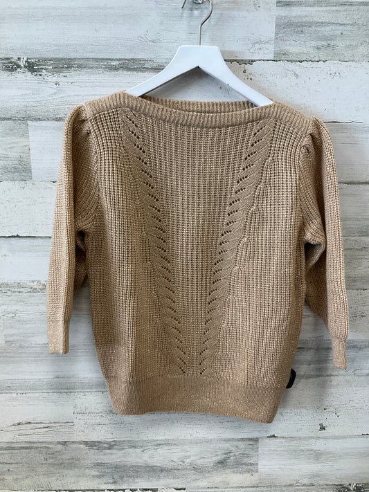 Sweater By Clothes Mentor In Gold, Size: L
