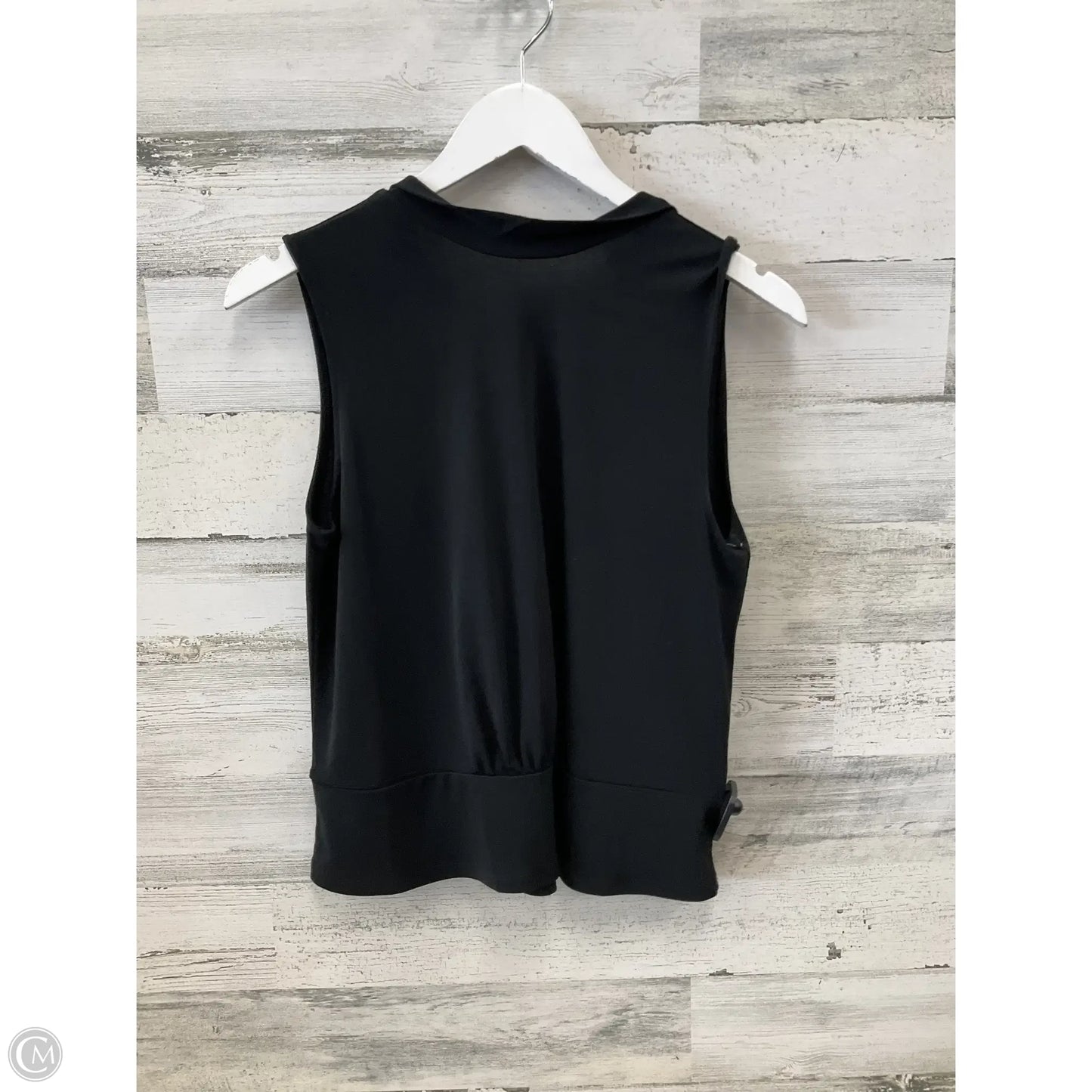 Blouse Sleeveless By Banana Republic In Black, Size: S