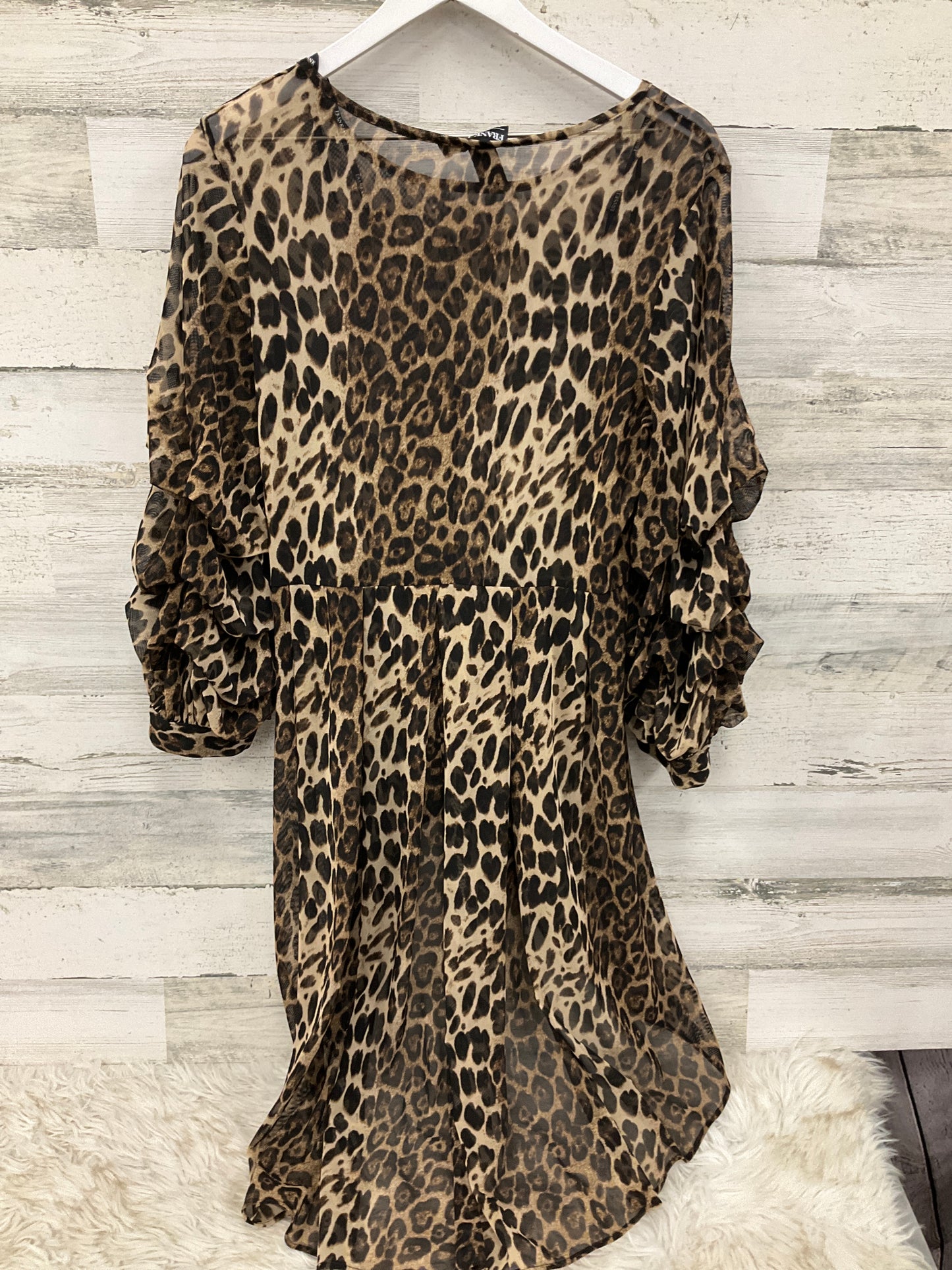 Tunic 3/4 Sleeve By Cmc In Animal Print, Size: M