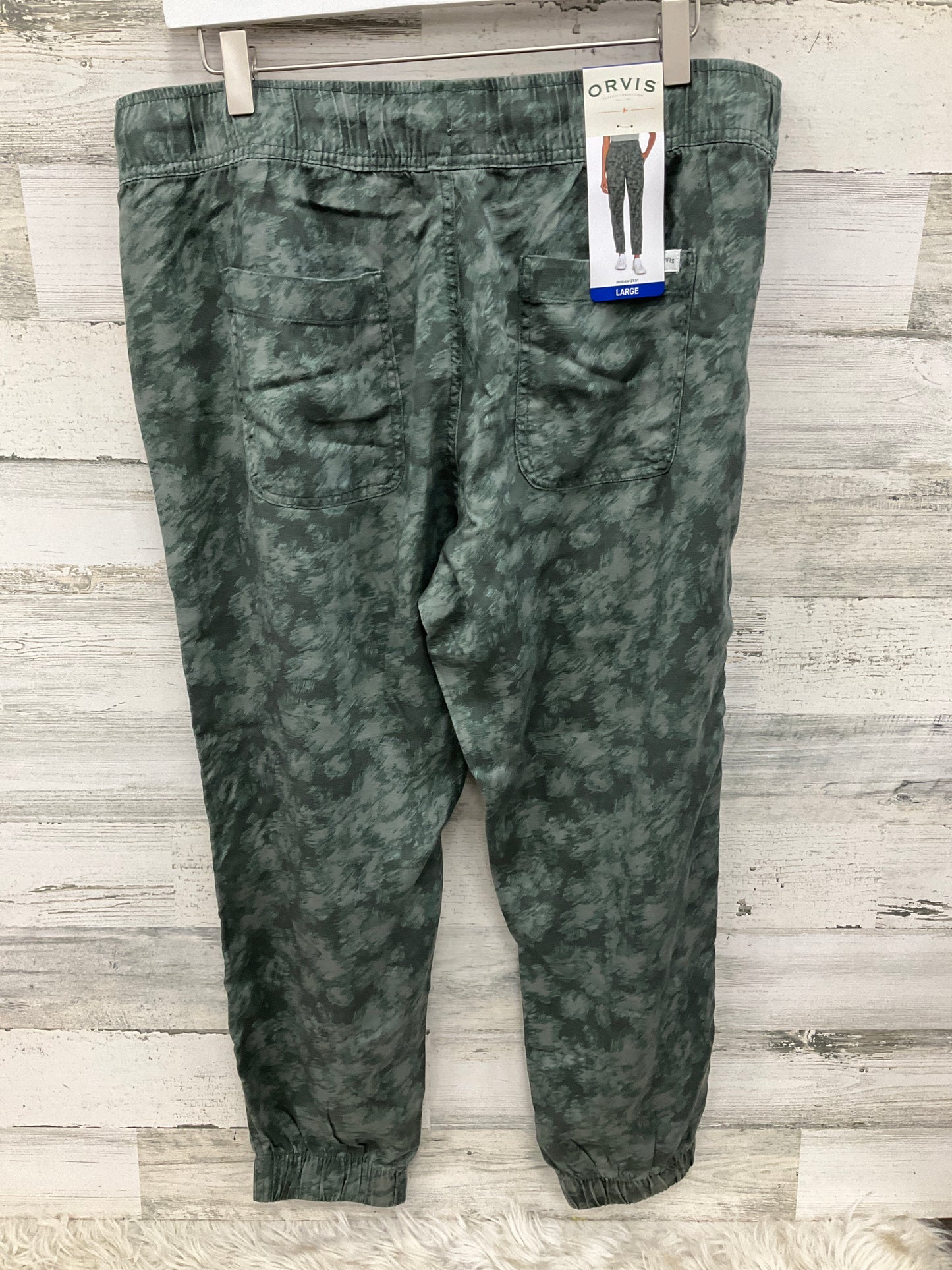 Pants Joggers By Orvis In Camouflage Print, Size: L