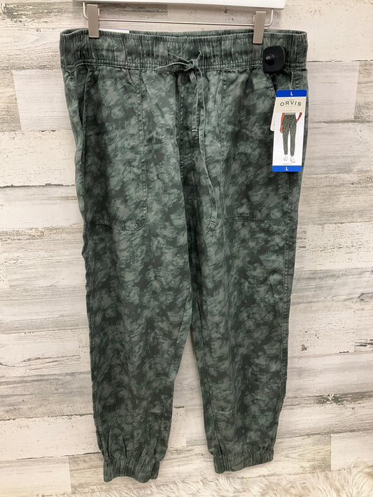 Pants Joggers By Orvis In Camouflage Print, Size: L