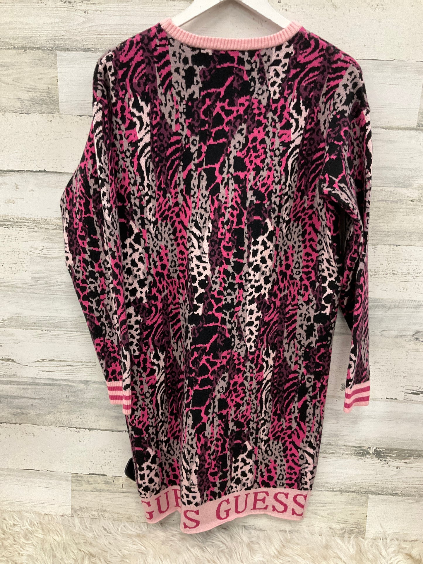 Dress Sweater By Guess In Pink & Purple, Size: Xl