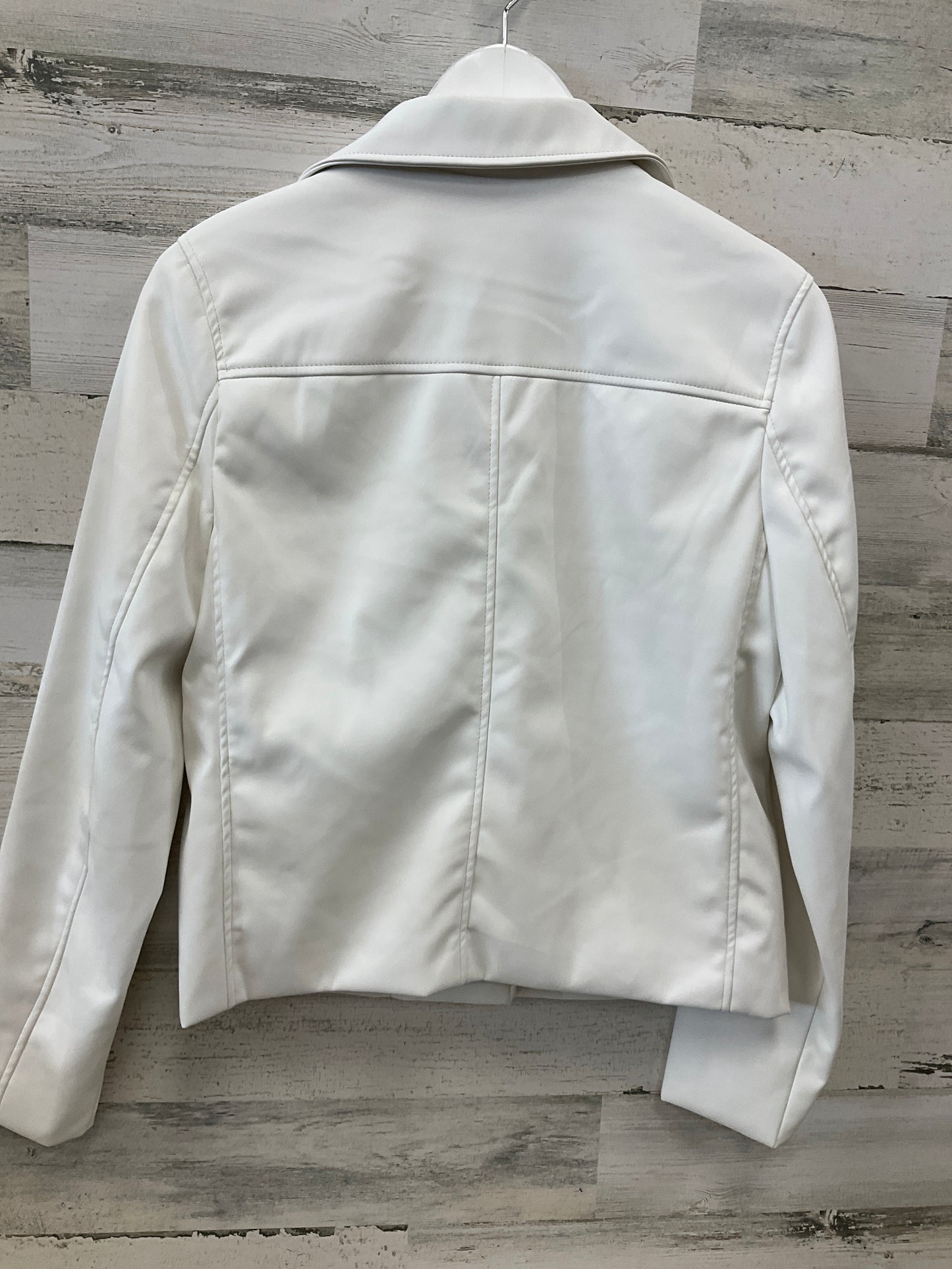 Jacket Moto By Ci Sono In White, Size: S