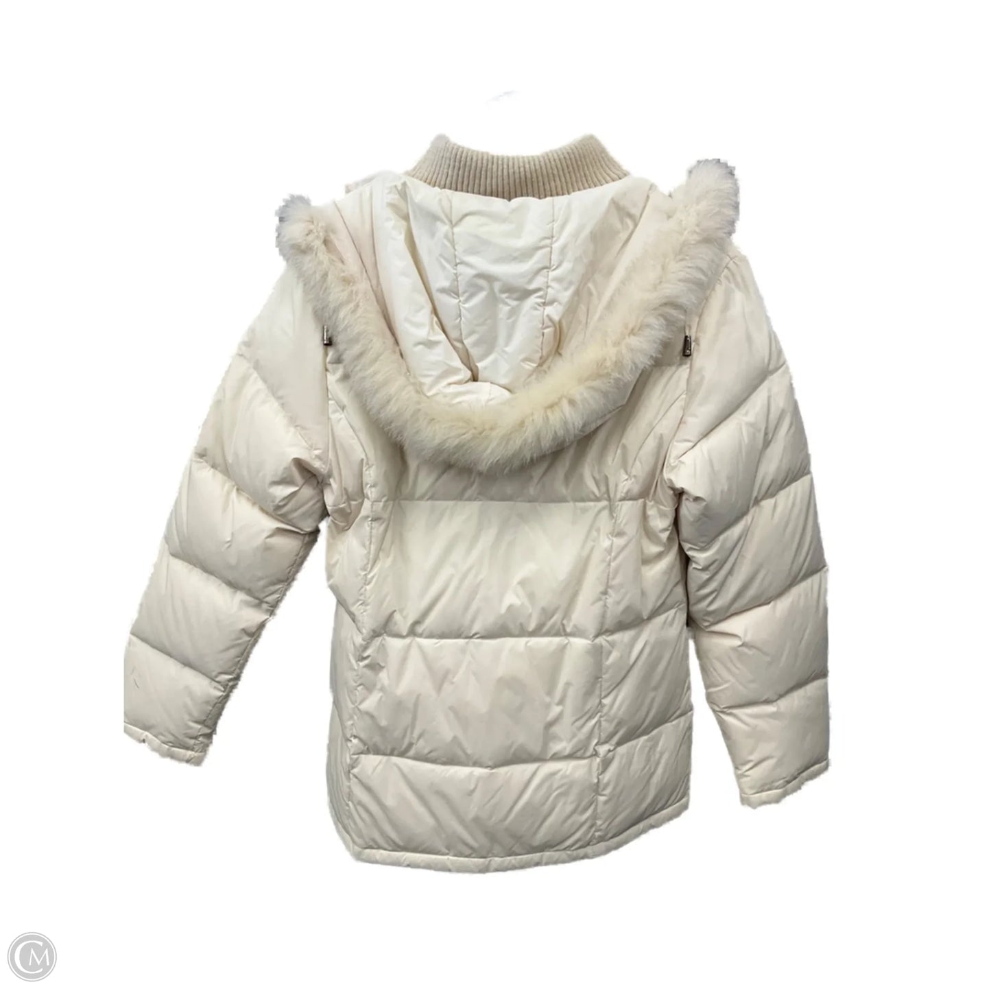 Jacket Puffer & Quilted By Clothes Mentor In Cream, Size: S
