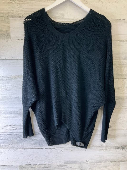 Top Long Sleeve By Elan In Black, Size: S