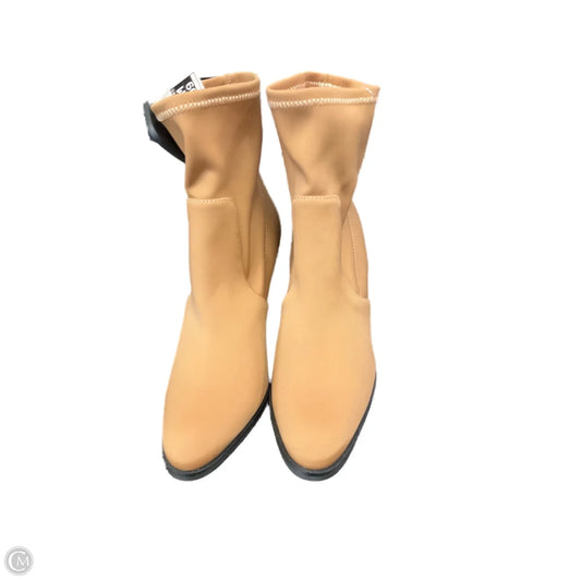 Boots Ankle Heels By Clothes Mentor In Brown, Size: 6