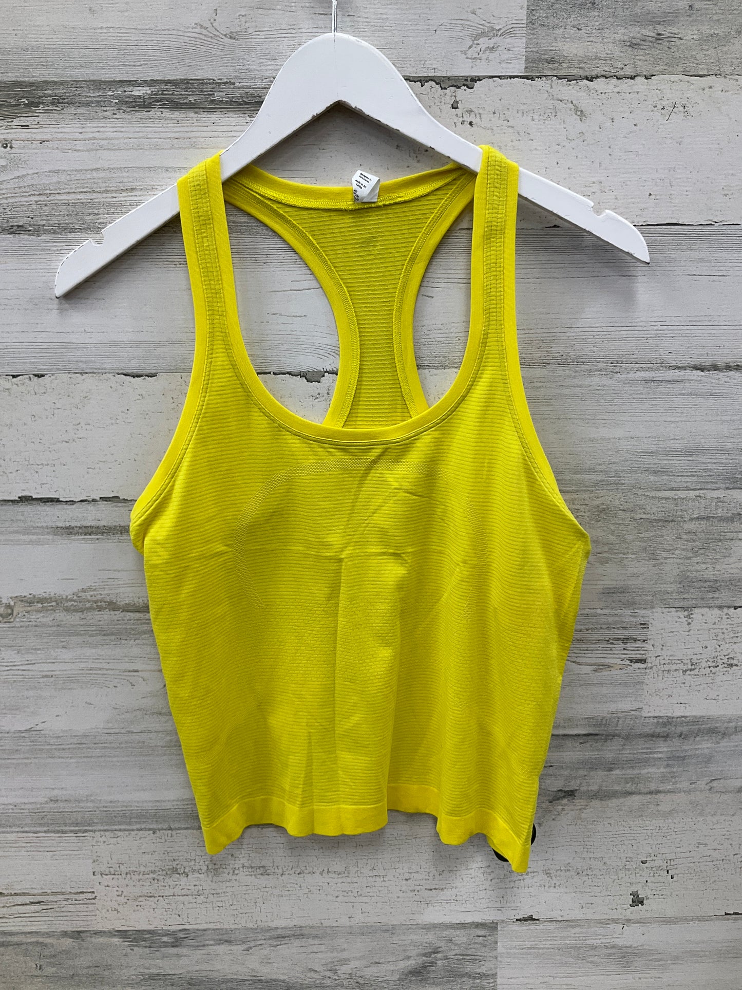 Athletic Tank Top By Lululemon In Yellow, Size: 8