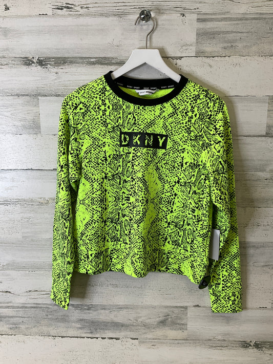 Top Long Sleeve By Dkny In Yellow, Size: Xs