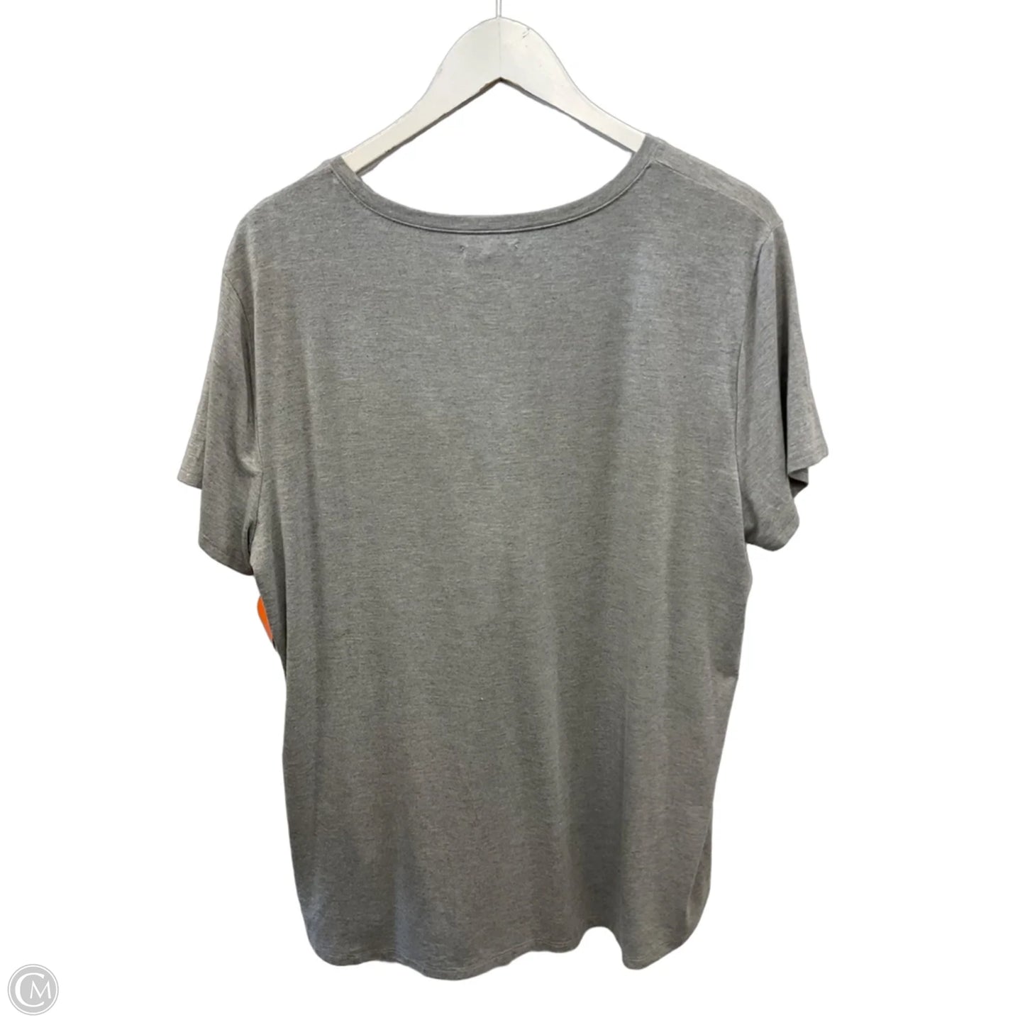 Top Short Sleeve By Maurices In Grey, Size: Xxl