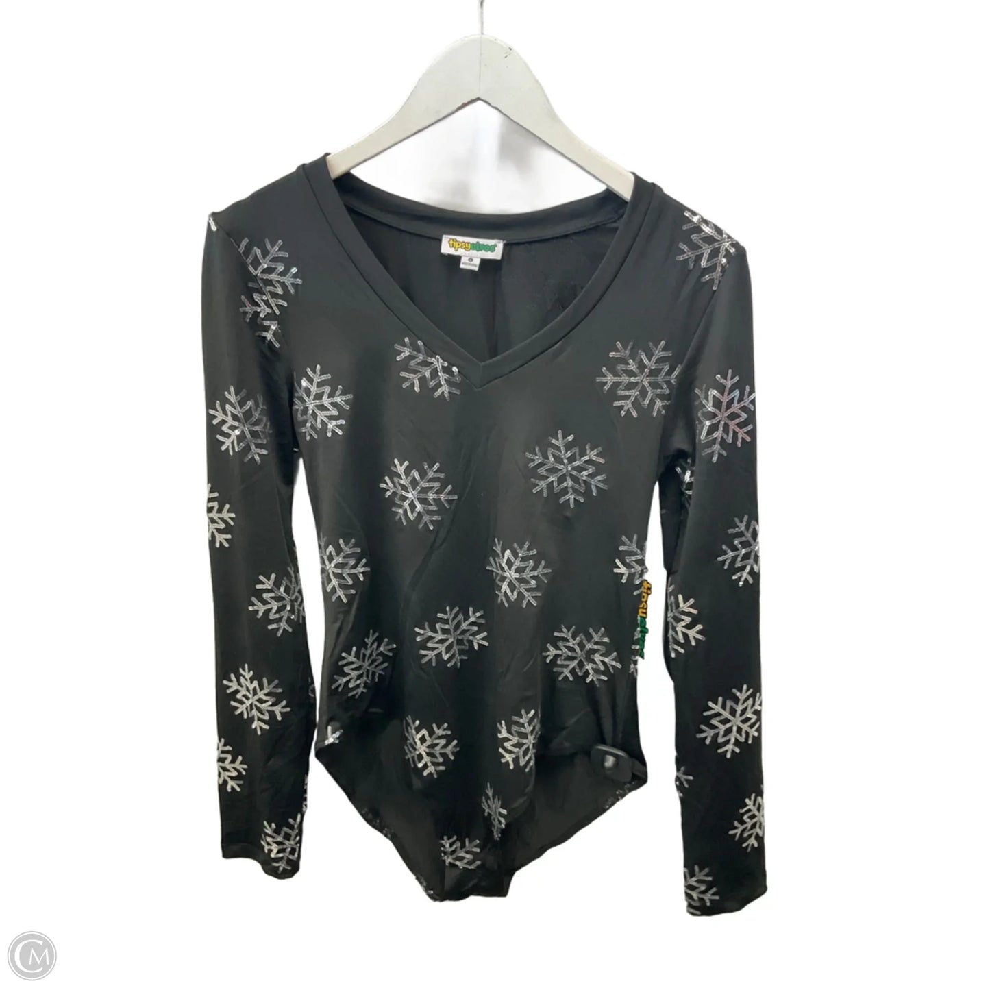 Bodysuit By Clothes Mentor In Black, Size: L