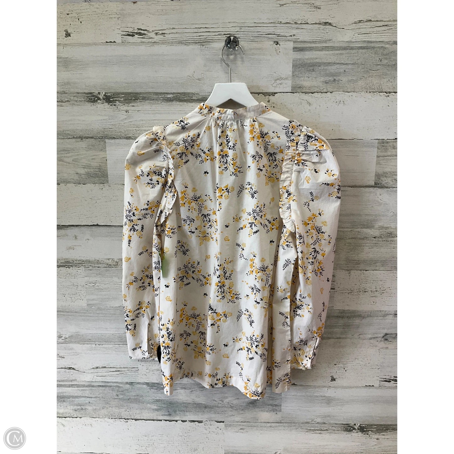 Top Long Sleeve By J. Crew In Yellow, Size: S