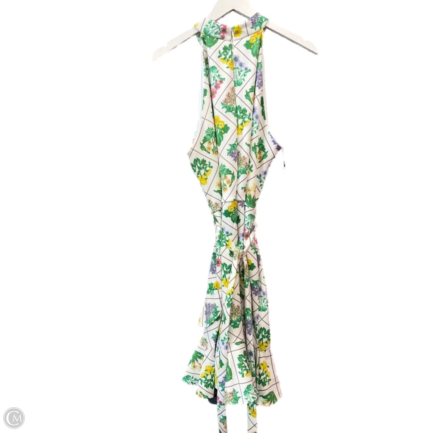 Dress Casual Midi By Clothes Mentor In Green & White, Size: 1x