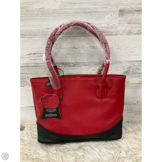 Tote Leather By Clothes Mentor, Size: Medium