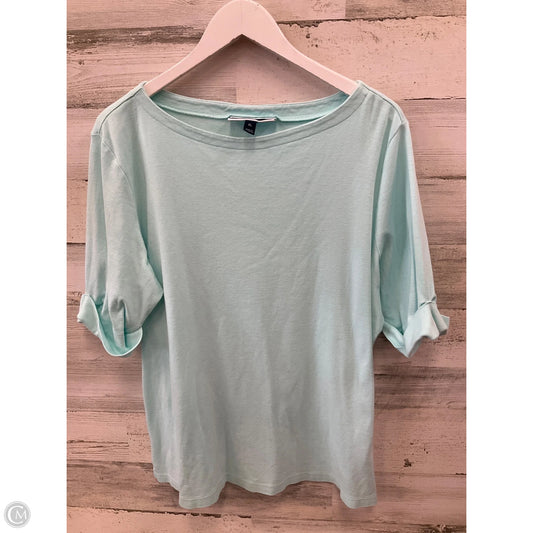 Top Short Sleeve By Karen Scott In Green, Size: Xl