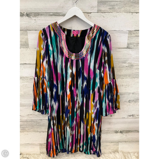 Dress Casual Midi By Trina By Trina Turk In Multi-colored, Size: M