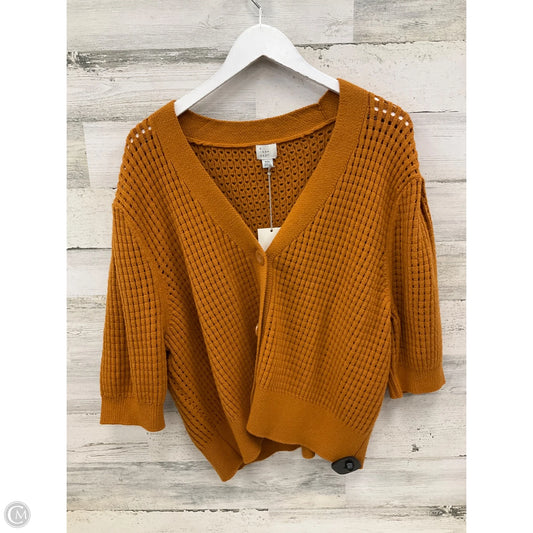 Sweater Short Sleeve By A New Day In Gold, Size: Xxl
