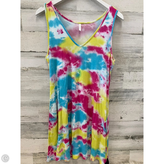 Swimwear Cover-up By Clothes Mentor In Tie Dye Print, Size: L