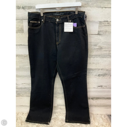 Jeans Boot Cut By Calvin Klein In Black, Size: 14