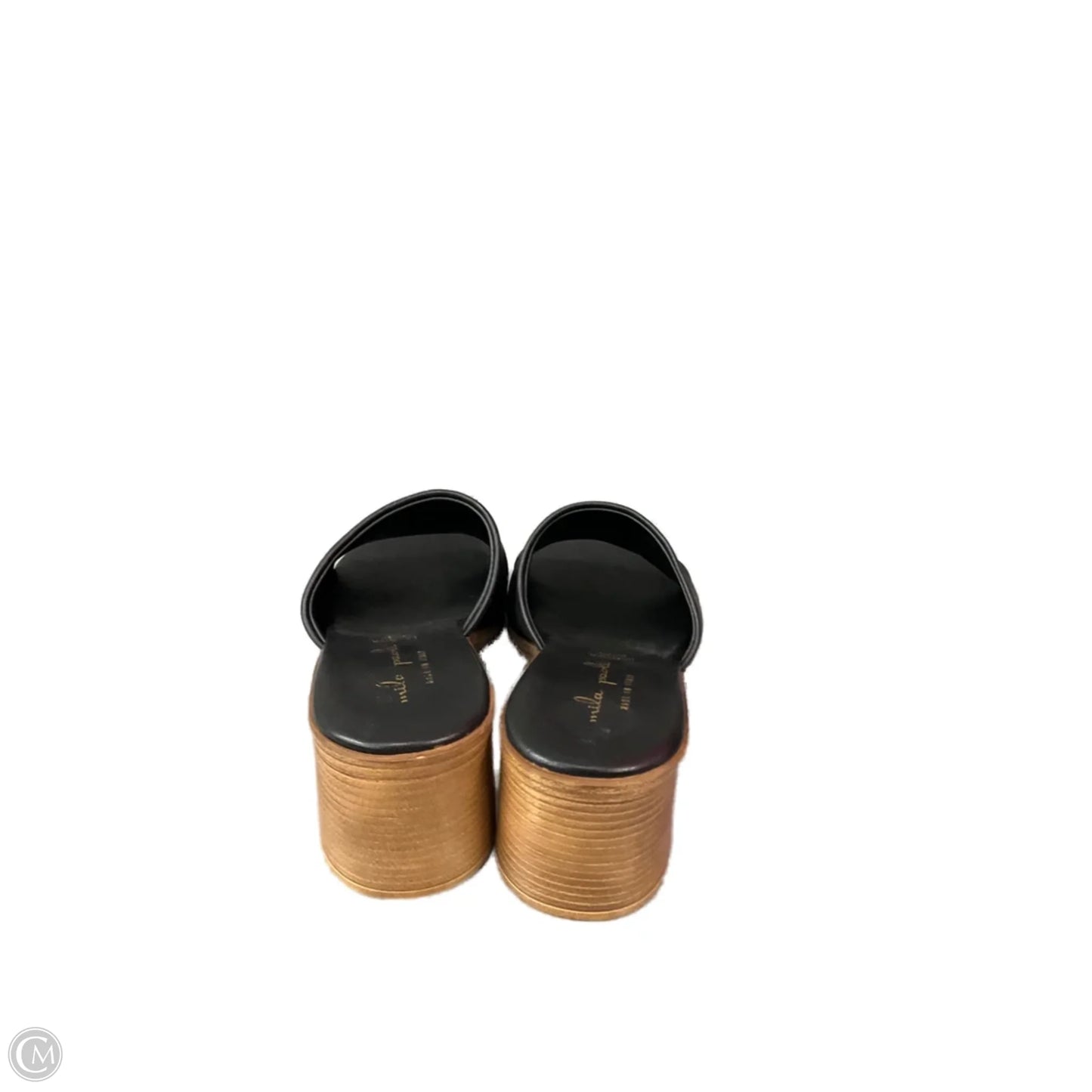 Sandals Heels Wedge By Gentle Souls In Black, Size: 10