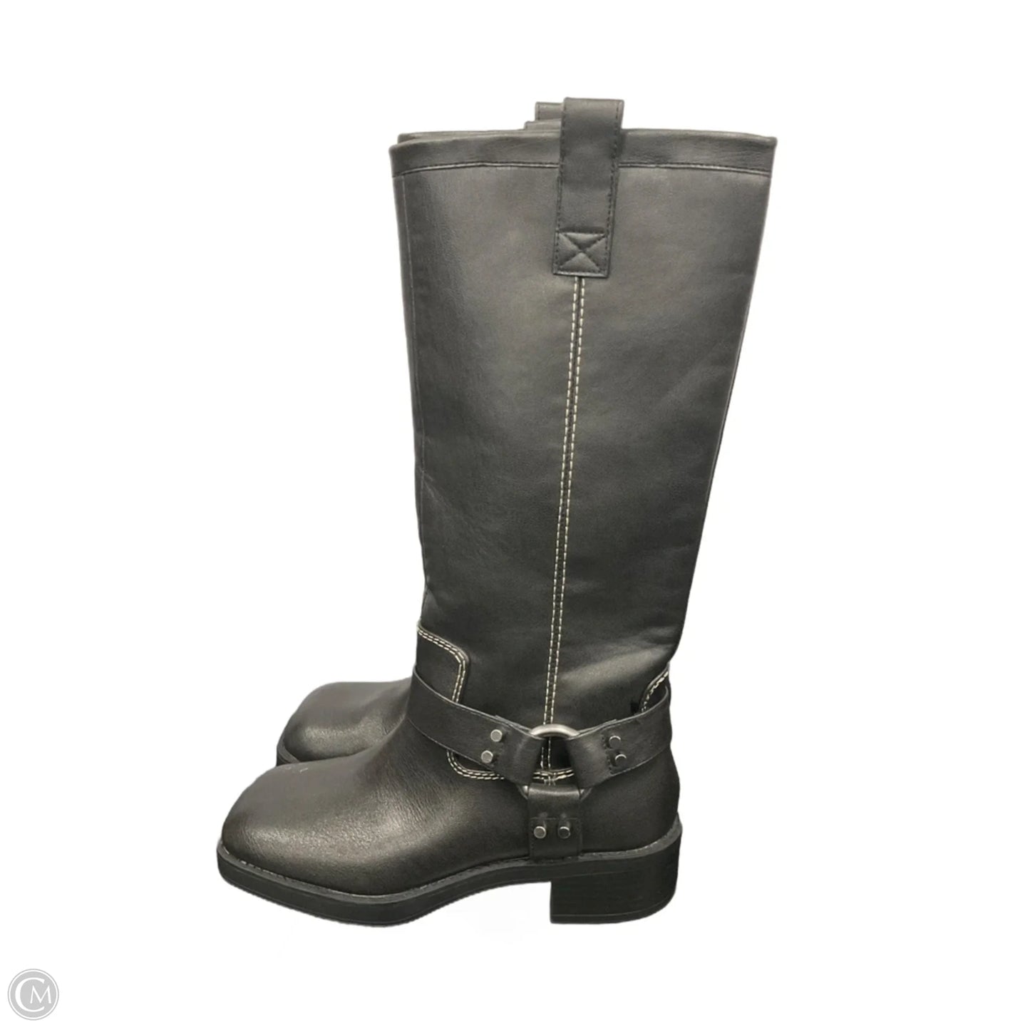Boots Mid-calf Heels By Zara In Black, Size: 6