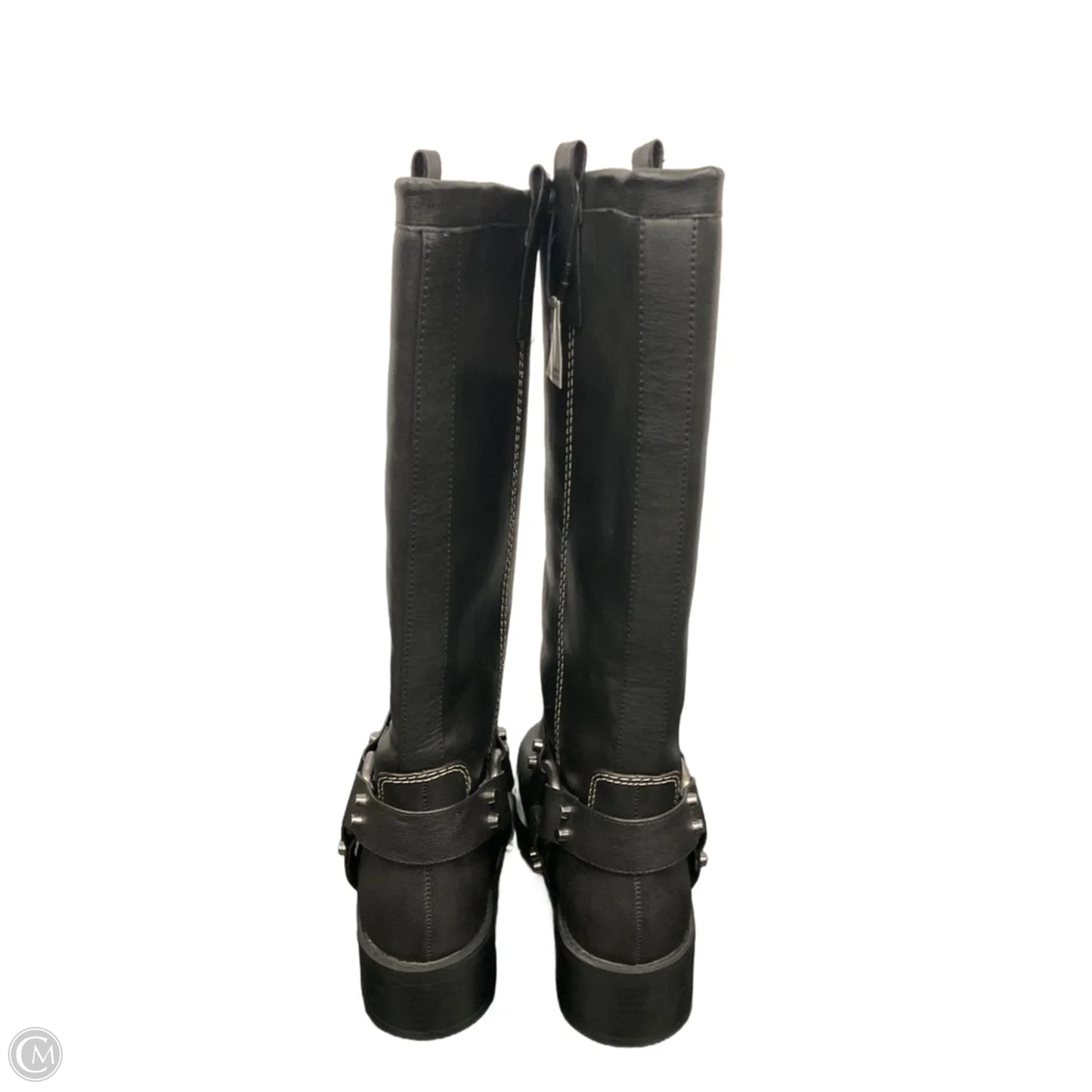 Boots Mid-calf Heels By Zara In Black, Size: 6