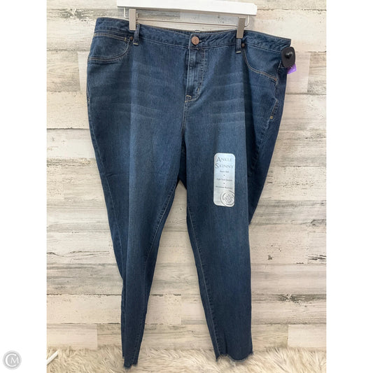 Jeans Skinny By 1822 Denim In Blue Denim, Size: 20