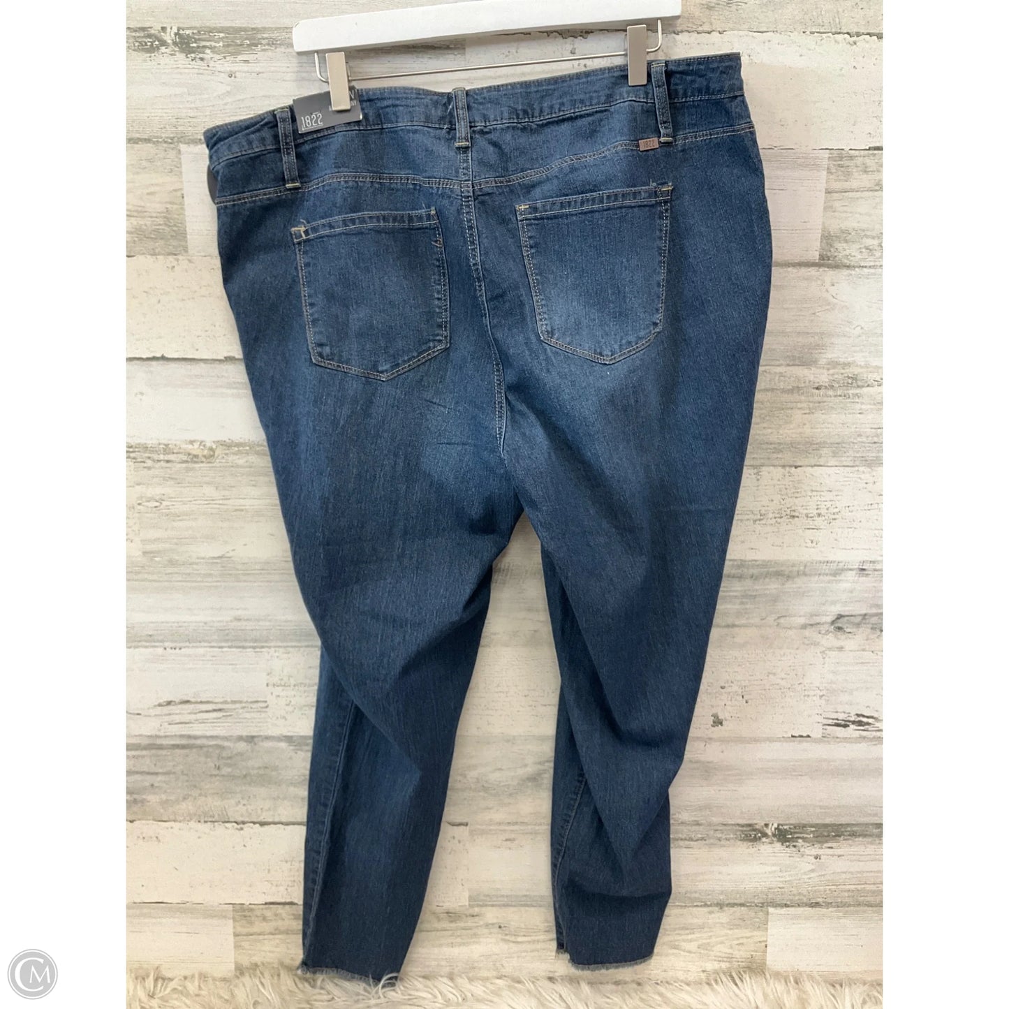 Jeans Skinny By 1822 Denim In Blue Denim, Size: 20
