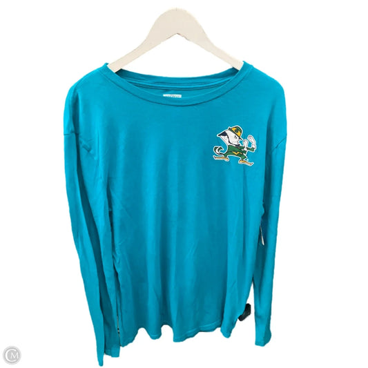 Athletic Top Long Sleeve Crewneck By Clothes Mentor In Aqua, Size: L
