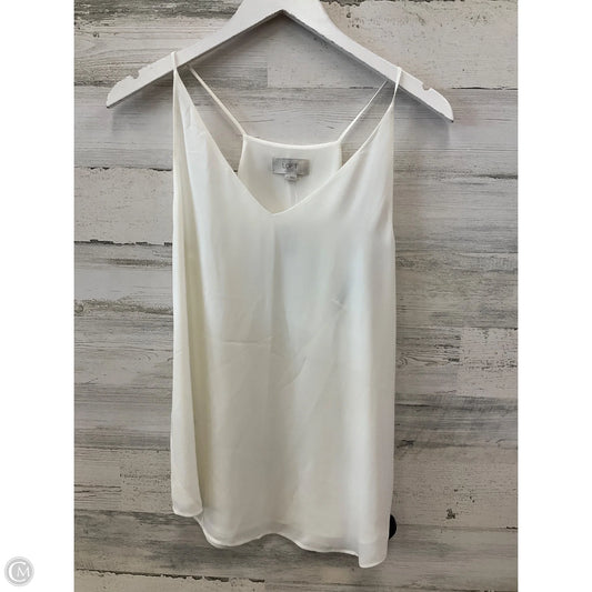 Top Sleeveless By Loft In Cream, Size: S