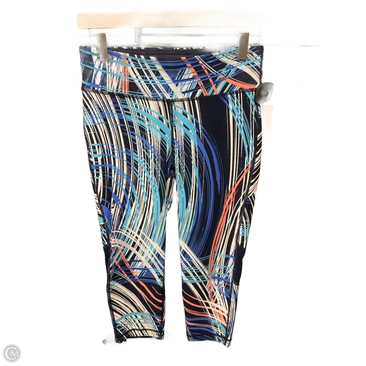 Athletic Leggings Capris By Tommy Hilfiger In Blue, Size: M