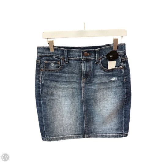 Skirt Mini & Short By Loft In Blue Denim, Size: 0
