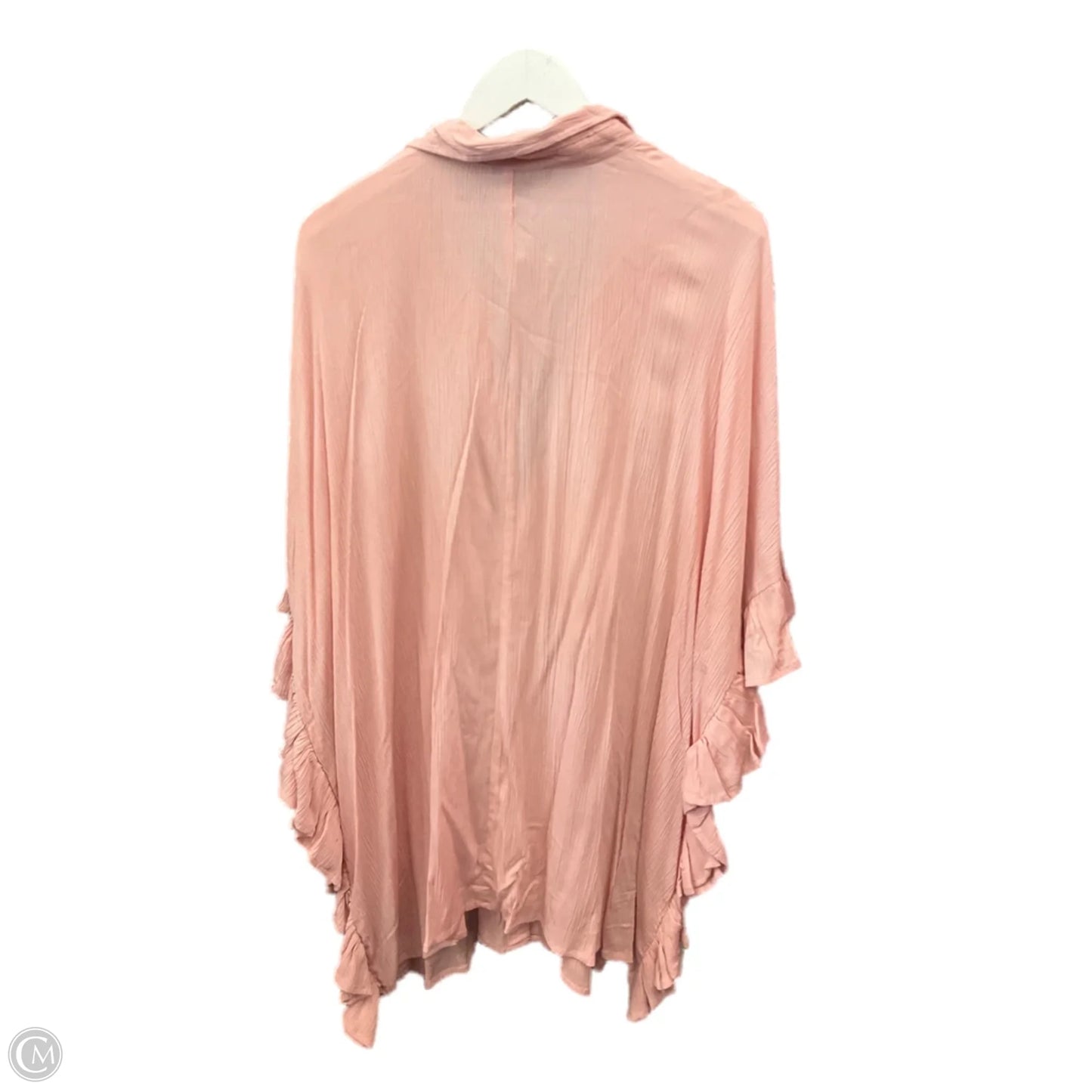 Top Short Sleeve By Roamans In Peach, Size: 3x
