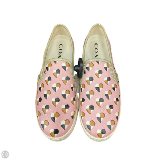Shoes Designer By Coach In Pink, Size: 8.5