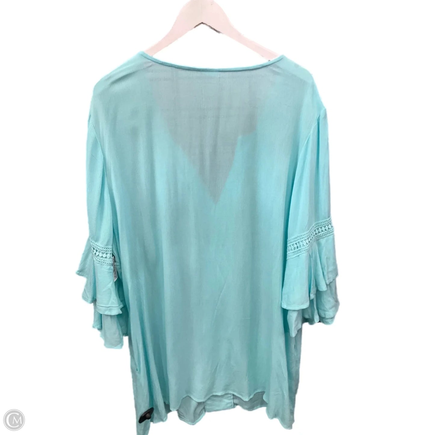 Swimwear Cover-up By Cme In Aqua, Size: 2x