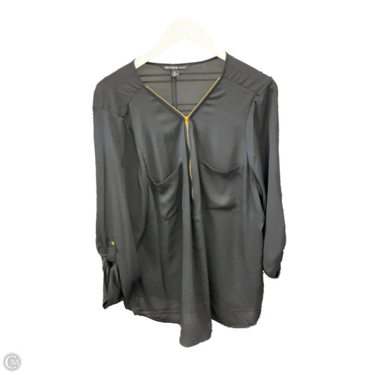 Top Long Sleeve By Zac And Rachel In Black, Size: 3x