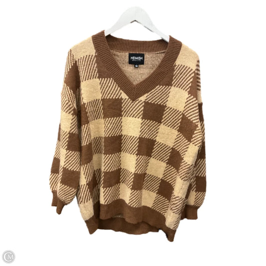 Sweater By Heimish Usa In Brown, Size: L