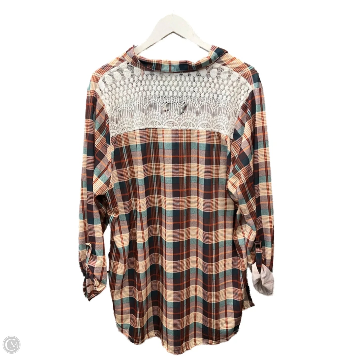 Top Long Sleeve By Esse In Multi-colored, Size: 3x