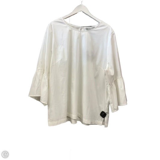 Top 3/4 Sleeve By Marled In White, Size: 3x