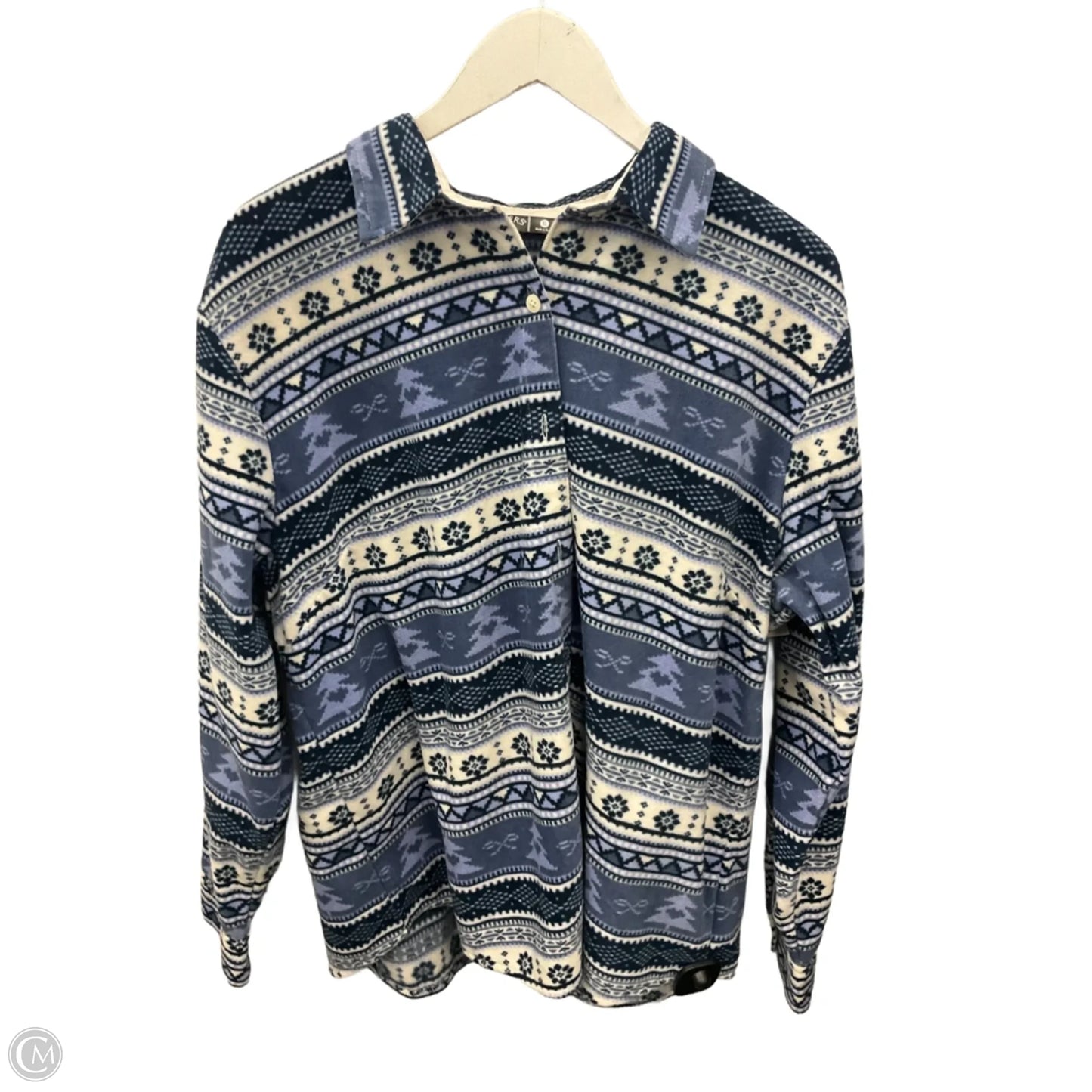 Top Long Sleeve By Lee In Blue, Size: Xl