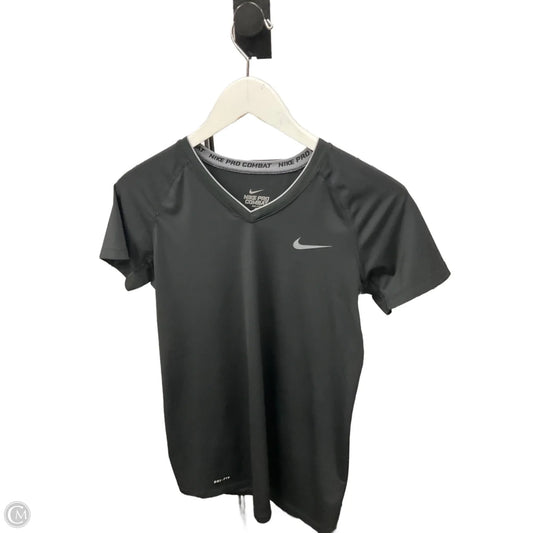 Athletic Top Short Sleeve By Nike Apparel In Black, Size: M